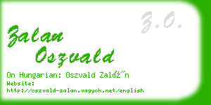 zalan oszvald business card